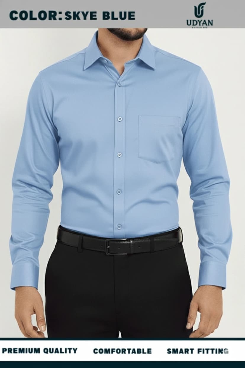 COTTON OXFORD SHIRT SKYE COLOR